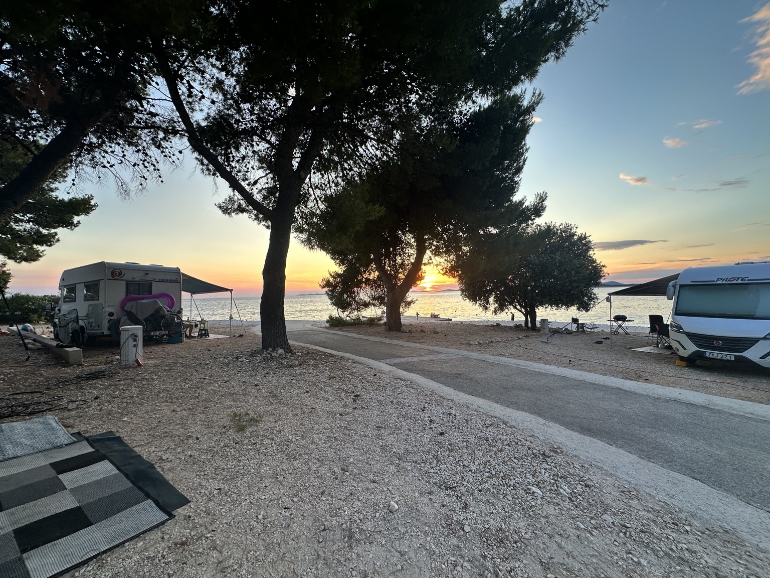 Sunset over Camp Adriatic