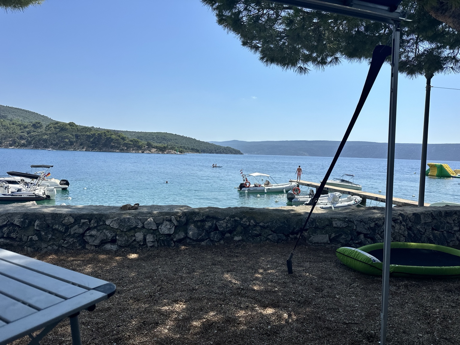 Waterfront pitch at Camping Kovačine